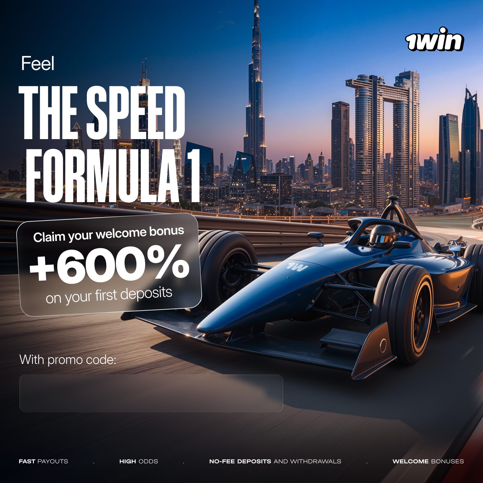 1win 600% bonus on your first deposits in India